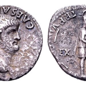 Nero 54-68. AR Denarius. Lugdunum 61-63