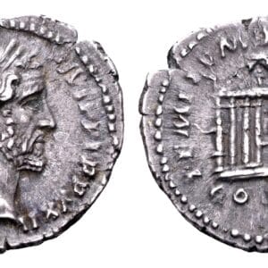 Antoninus Pius 138-161 AR Denarius. Rome 159