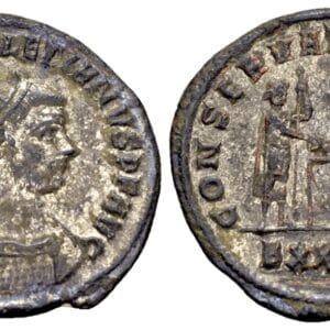 Diocletianus 284-305. AE verzilverde Antoninianus Siscia 290