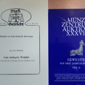 Lot van 2 titels over antieke gewichten.