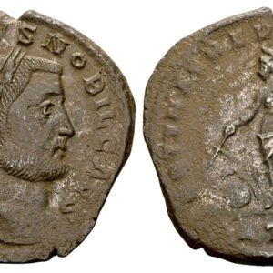 Galerius Caesar 293-305. AE Follis. Trier circa 300-301