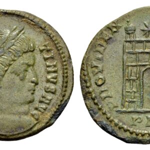 Constantijn de Grote 307-337. AE Follis. Lugdunum 324-325