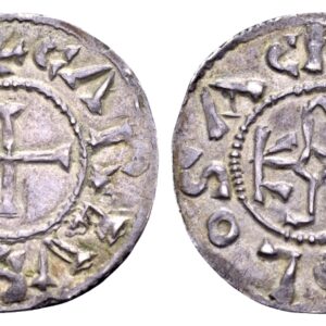 Karolingen. Karel de Kale, Koning van West-Frankrijk 840-877. AR Denier. Toulouse