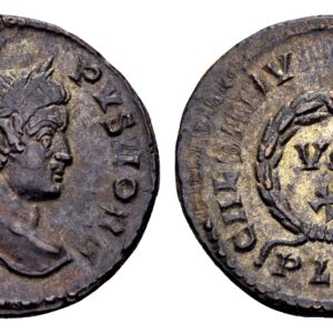 Crispus Caesar 317-326. AE verzilverde Follis. Lugdunum 323-324