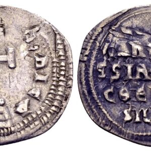 Constantijn VI en Irene 780-797. AR Miliaresion. Constantinopolis - Overgeslag op Omajjadische Dirham