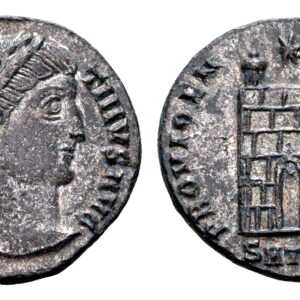 Constantijn de Grote 307-337. AE verzilverde Follis. Thessalonica 326-328