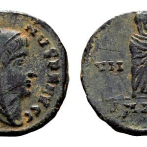 Divus Constantijn 307-337. AE Follis. Alexandrië 337-340