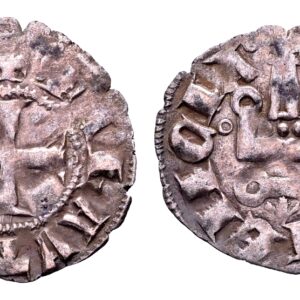 Kruisvaarders, Prinsdom Achaea. Mahaut van Henegouwen 1316-1318. Denier, Clarenza