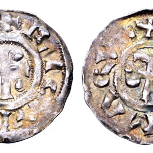 Frankrijk, Normandië. Richard I 943-996. AR Denier. Rouen