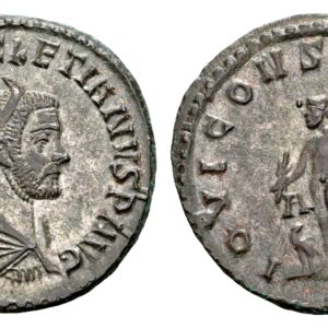 Diocletianus 284-305. AE verzilverde Antoninianus. Lugdunum