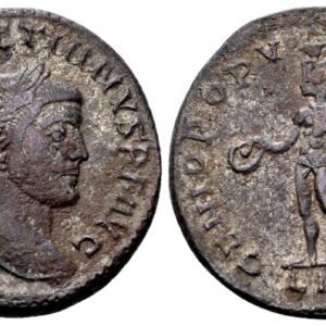 Diocletianus 284-305. AE verzilverde Follis. Lugdunum 295