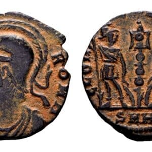 Urbs Roma. AE Follis. Heraclea 336-337