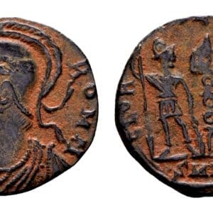 Urbs Roma. AE Follis. Heraclea 336-337