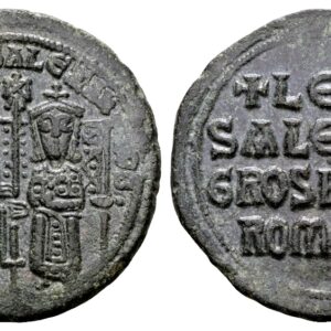 Leo VI 886-912, met Alexander. AE Follis. Constantinopolis