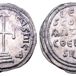 Leo III 717-741, met Constantijn V. AR Miliaresion. Constantinopolis