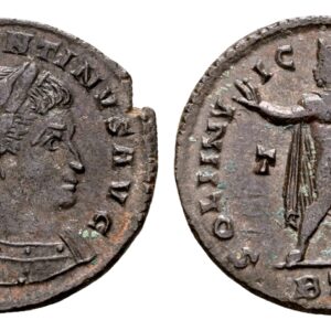 Constantijn de Grote 307-337. AE Follis. Trier 317
