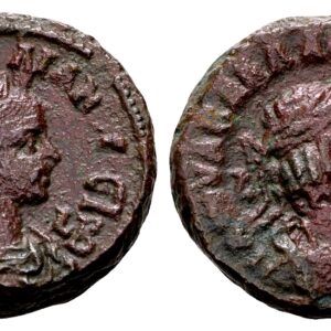 Aurelianus 270-275 en Vabalathus 271-272. AE Tetradrachme. Egypte, Alexandrië