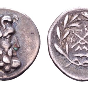 Achaia, Achaeïsche Bond. Megalopolis. AR Hemidrachme. Circa 2e eeuw v.Chr.
