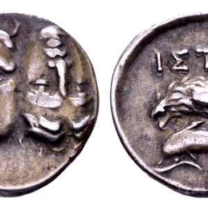 Moesia, Istros. AR Drachme. 4e eeuw v.Chr.