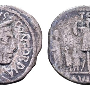 Republiek. L. Aemilius Lepidus Paullus. AR Denarius. Rome 62 v.Chr.