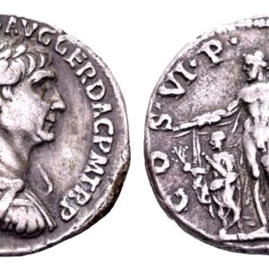 Trajanus 98-117. AR Denarius. Rome 114